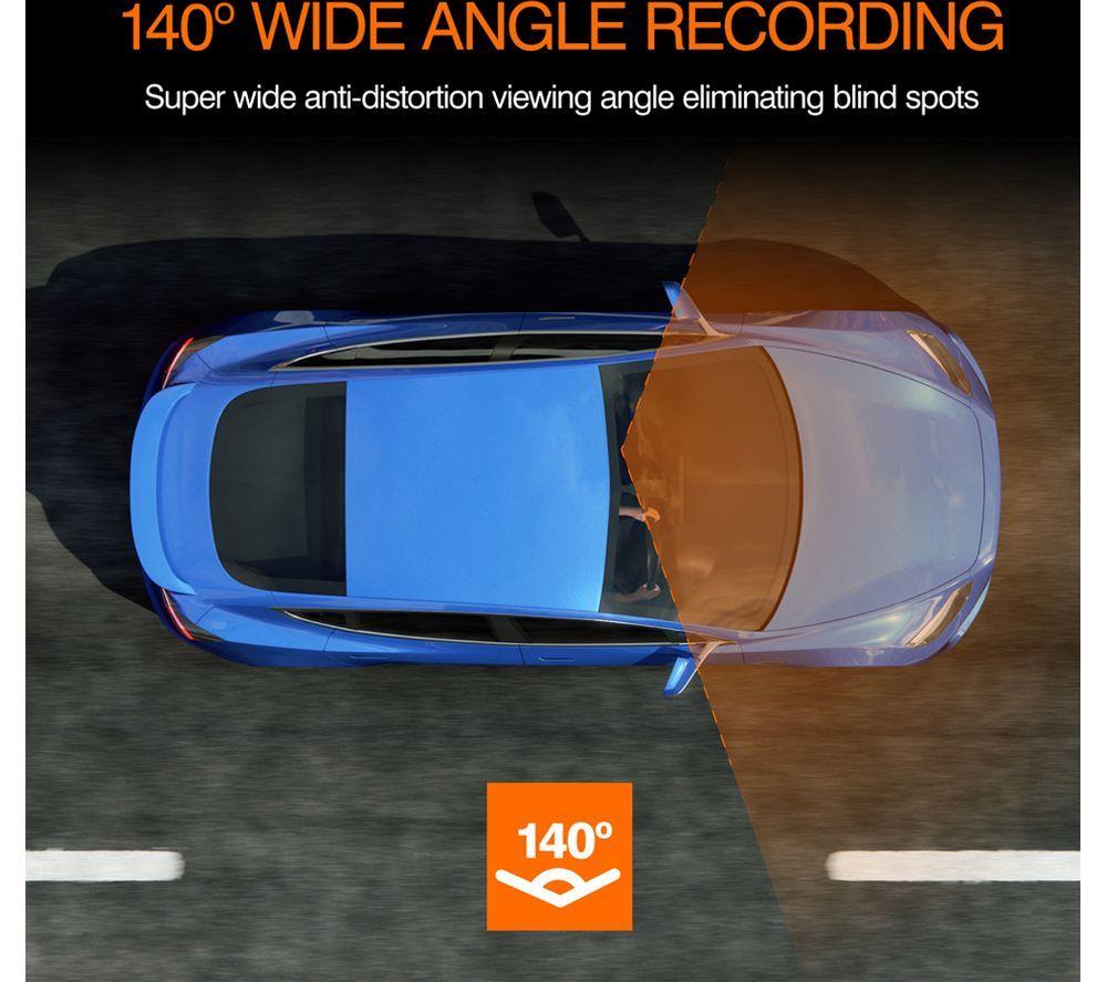 ROAD ANGEL Halo Drive Deluxe Quad HD Dash Cam with SD card & Hardwiring Kit - Black image number 11 of 12