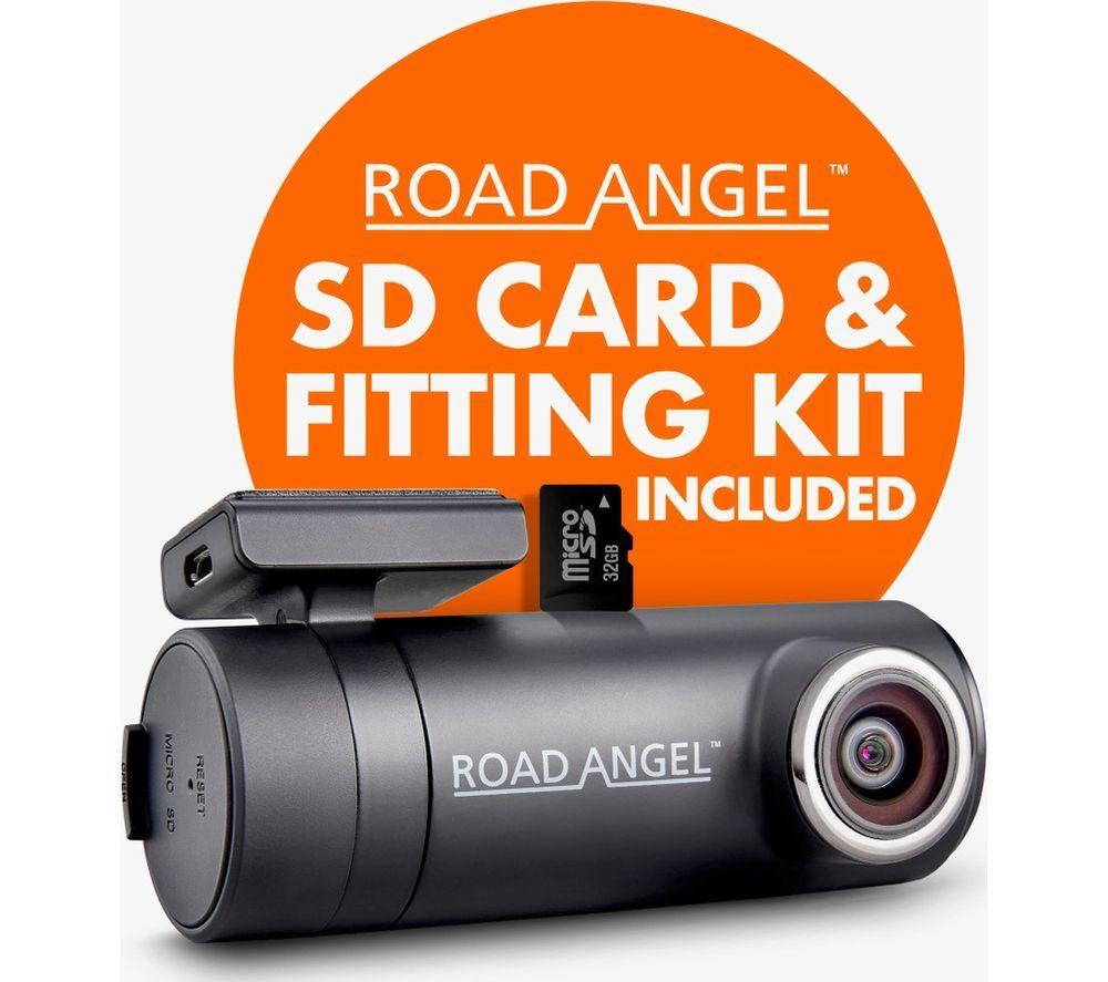 ROAD ANGEL Halo Drive Deluxe Quad HD Dash Cam with SD card & Hardwiring Kit - Black image number 12 of 12