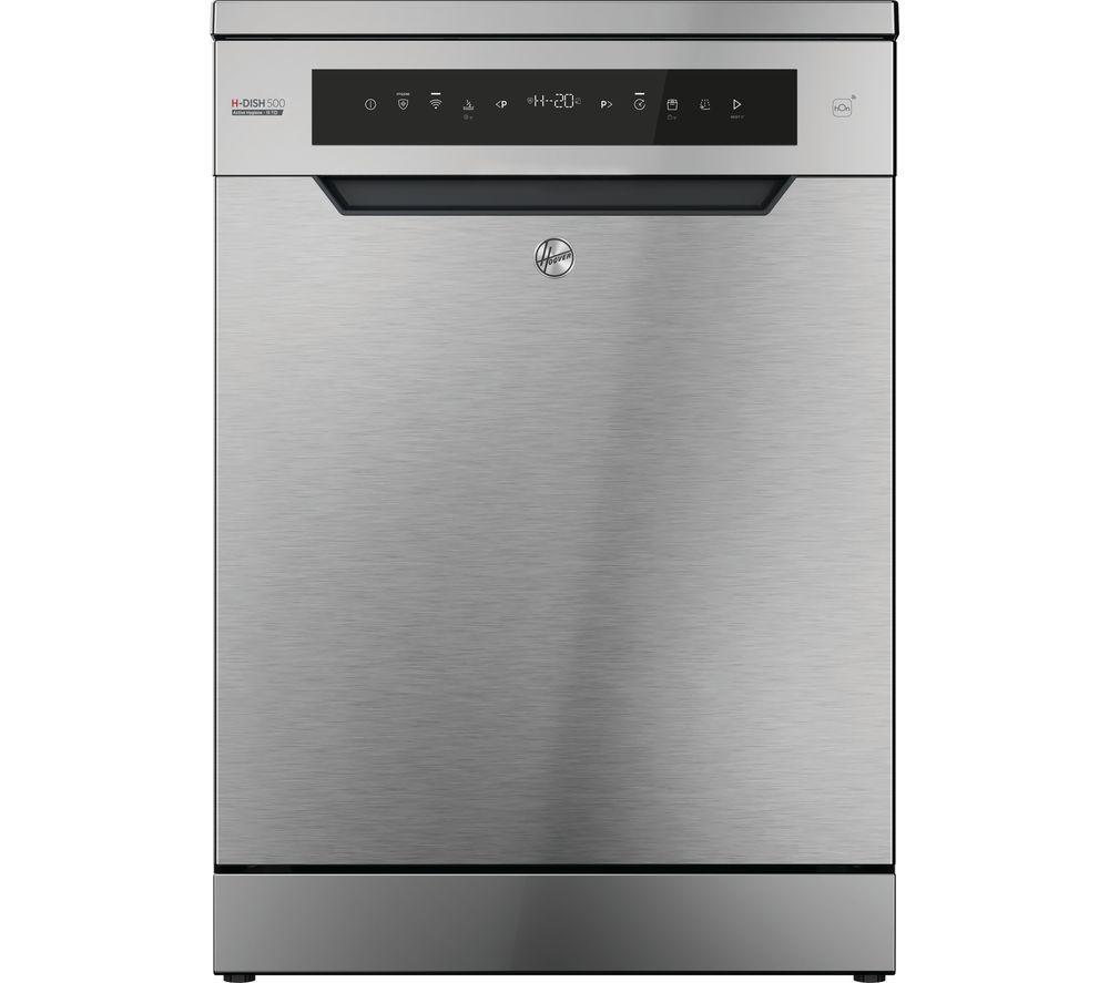 HOOVER H-Dish 500 HF 5C7F0X-80 Full-size WiFi-enabled Dishwasher - Stainless Steel, Stainless Steel