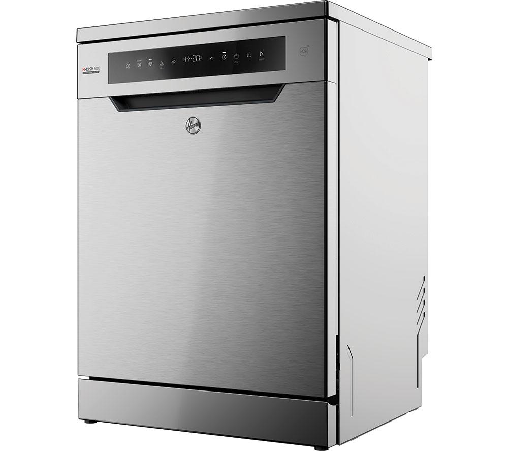 HOOVER H-Dish 500 HF 5C7F0X-80 Full-size WiFi-enabled Dishwasher - Stainless Steel image number 10 of 19