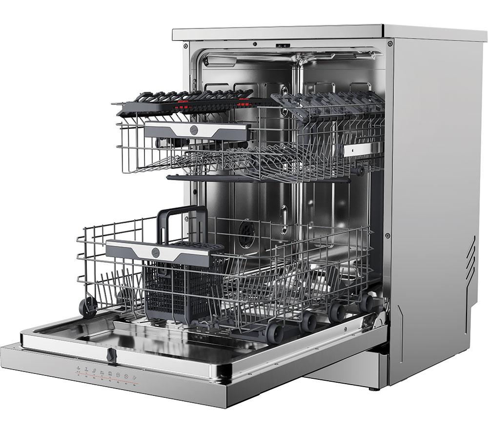 HOOVER H-Dish 500 HF 5C7F0X-80 Full-size WiFi-enabled Dishwasher - Stainless Steel image number 11 of 19