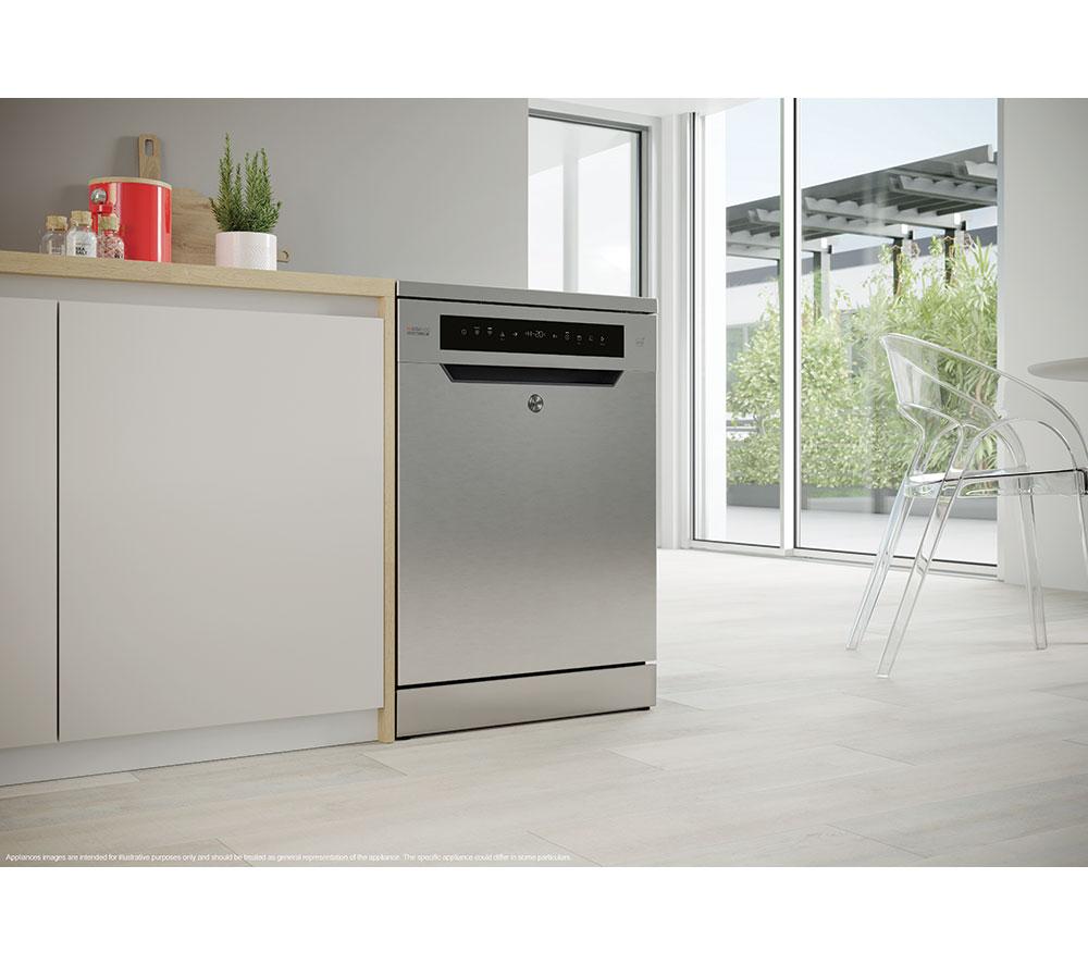 HOOVER H-Dish 500 HF 5C7F0X-80 Full-size WiFi-enabled Dishwasher - Stainless Steel image number 13 of 19