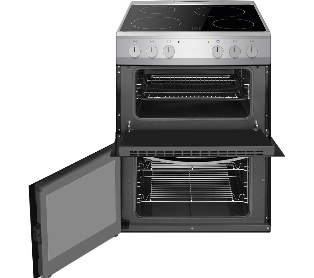AMICA AFC602SS 60 cm Electric Ceramic Cooker - Black & Stainless Steel image number 4 of 4