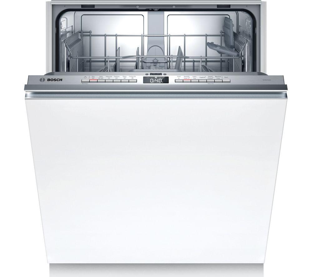 BOSCH Series 4 SMV4HTX00G Full-size Fully Integrated WiFi-enabled Dishwasher, Silver/Grey