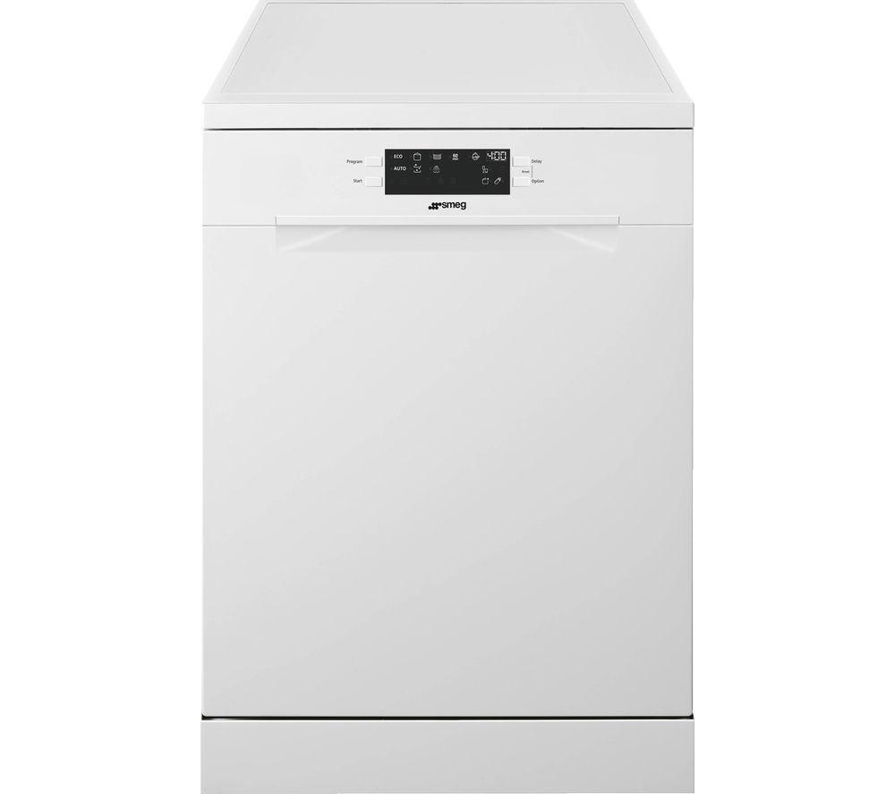 Smeg DF362DQB Full-size Dishwasher - White, White