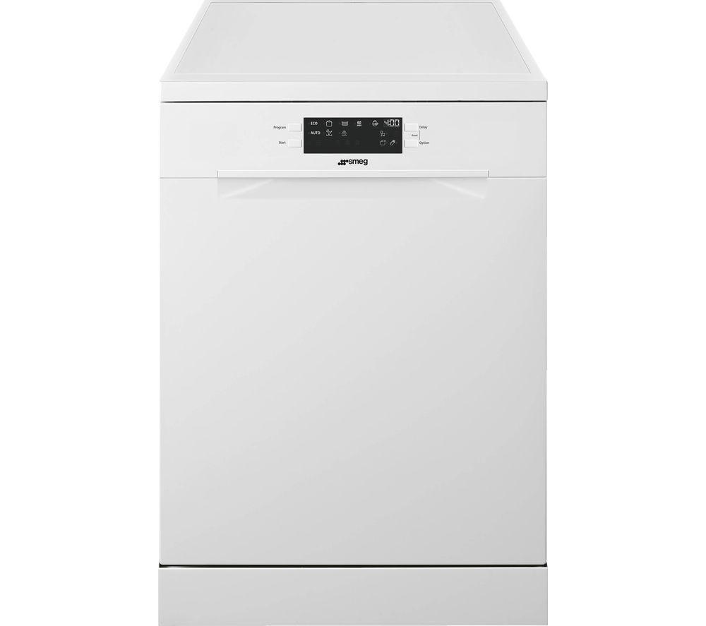 SMEG DF362DQB Full-size Dishwasher – White, White