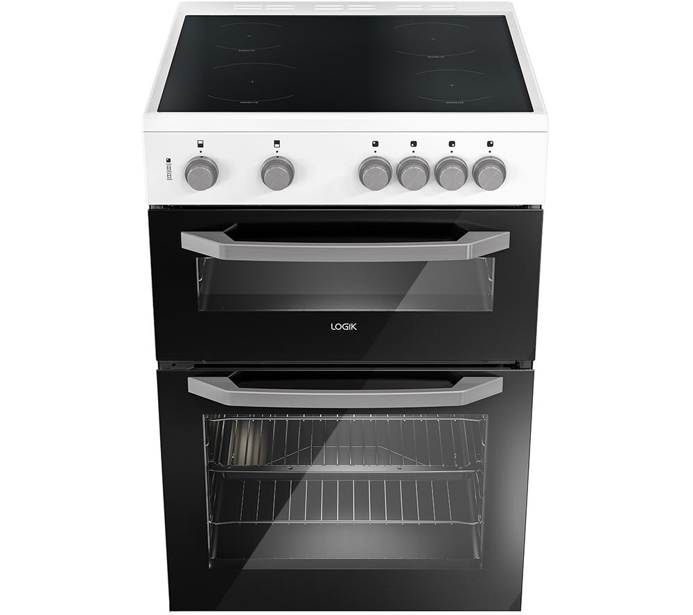LOGIK LDOC60W24 60 cm Electric Ceramic Cooker - White