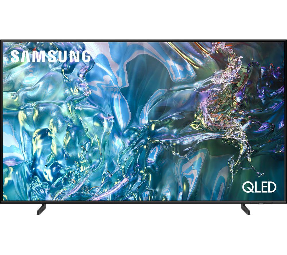 55" SAMSUNG QE55Q60DAUXXU  Smart 4K Ultra HD HDR QLED TV with Bixby & Alexa, Silver/Grey