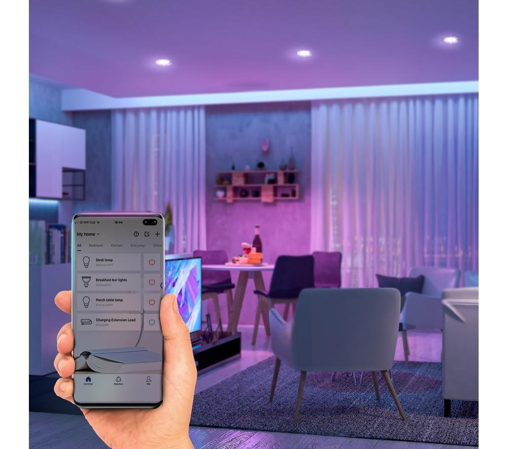 LUCECO  F Type Smart LED Ceiling Spotlight - White image number 7 of 7