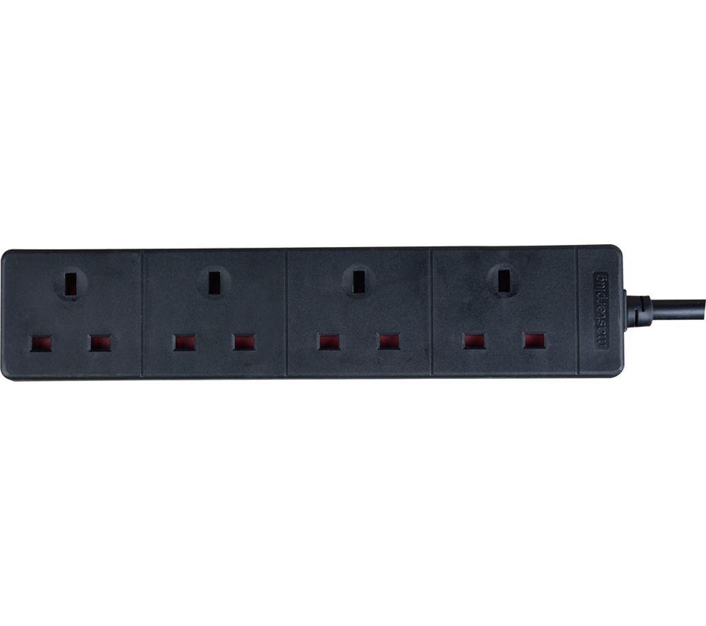 MASTERPLUG Weatherproof Box with 4 Socket Extension Lead & Timer - Black image number 6 of 8