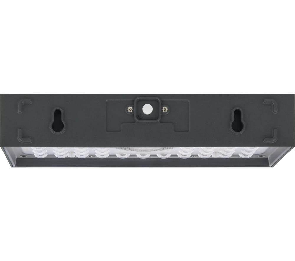 LUCECO Brick Solar LED Wall Light with PIR Motion Sensor - Grey image number 3 of 6