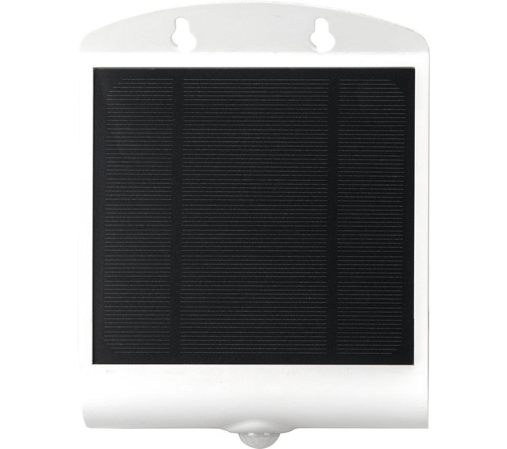 LUCECO Guardian Outdoor Solar LED Wall Light with PIR Motion Sensor - White image number 5 of 5