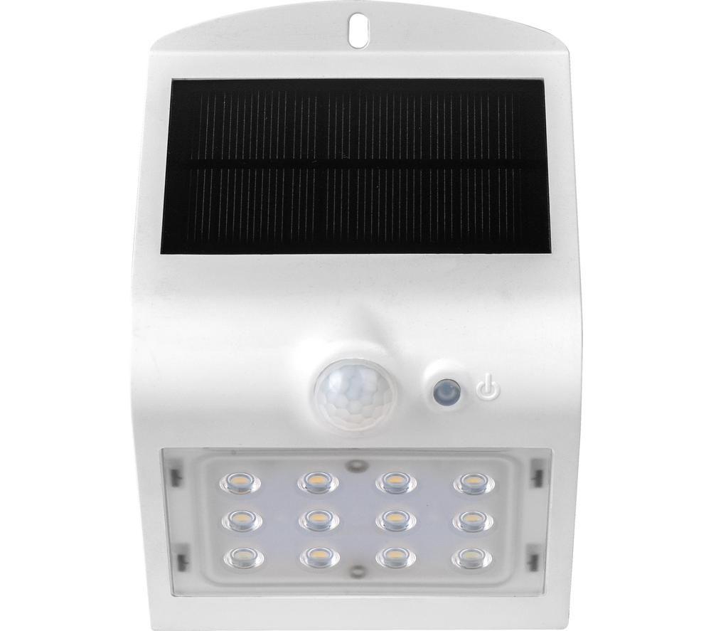 LUCECO Guardian Solar LED Wall Light with PIR Motion Sensor 1.5 W - White image number 2 of 5