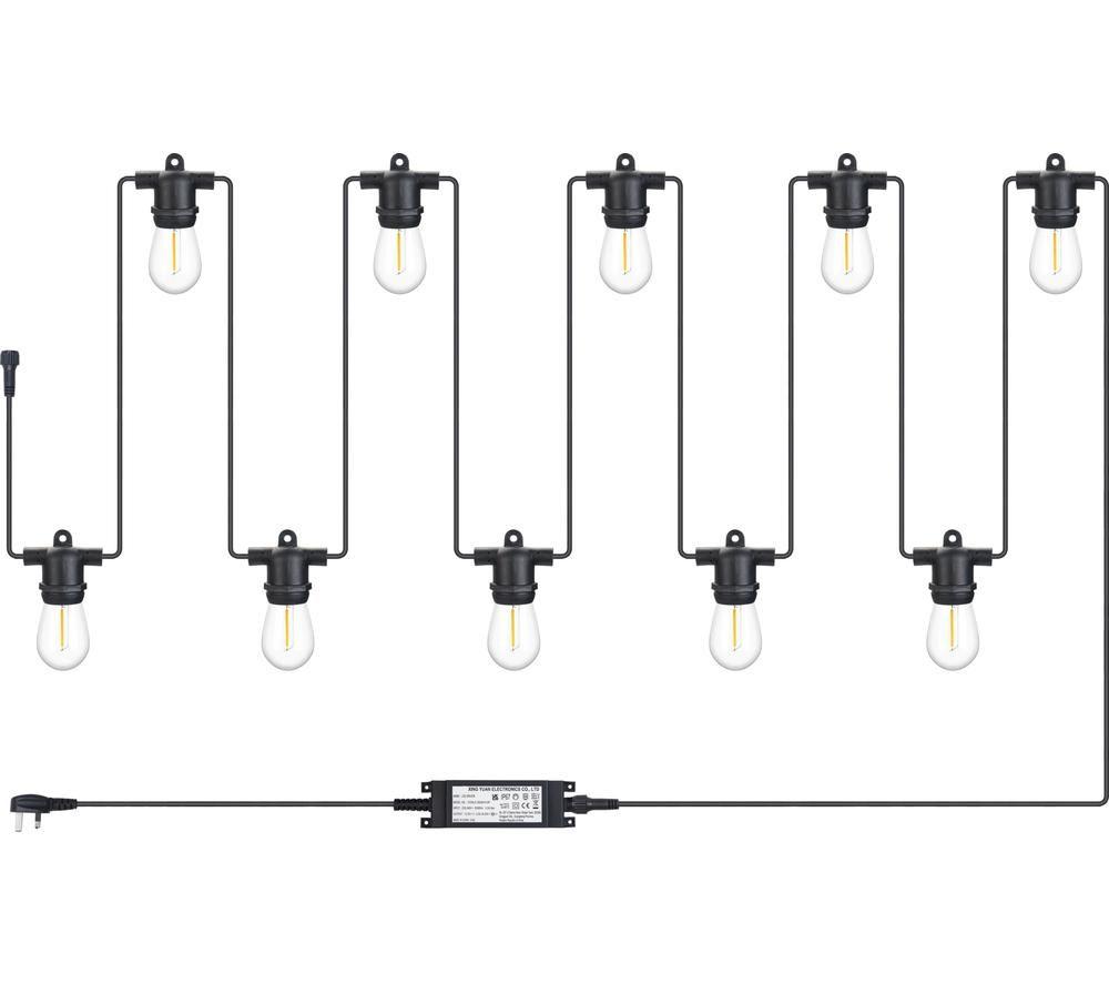 LUCECO Festoon Kit LED Light Chain - E27, 10 Bulbs image number 7 of 7