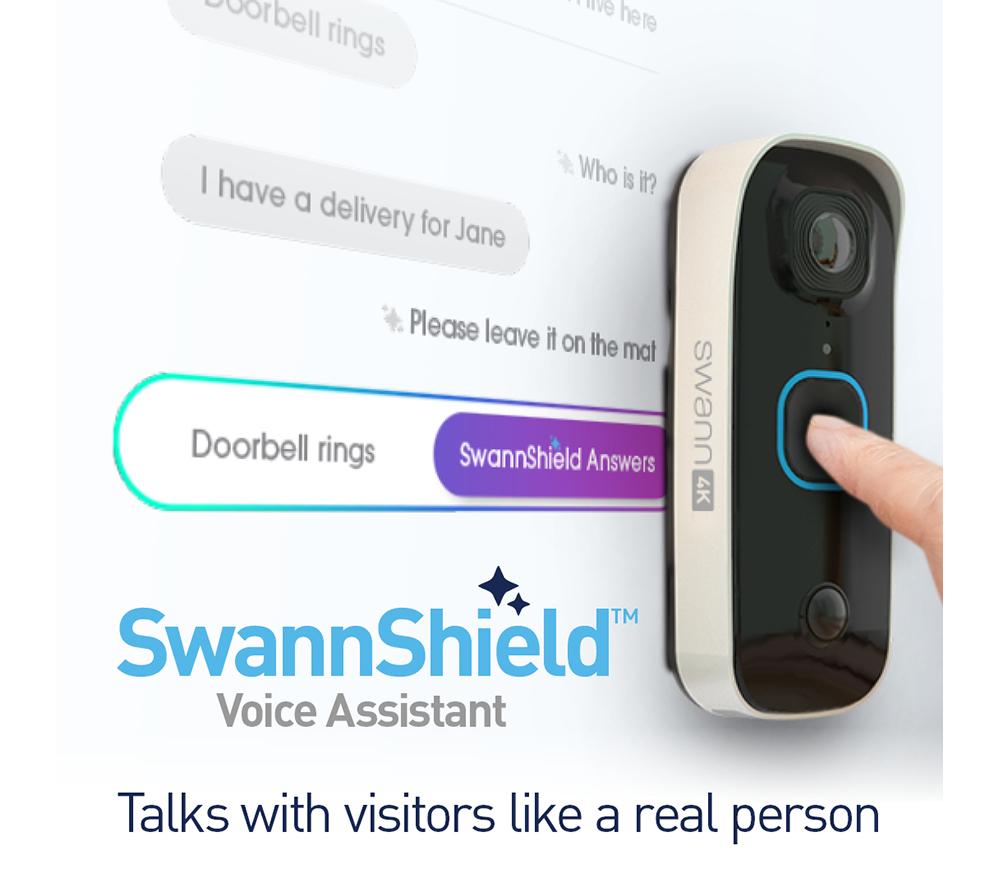 SWANN SwannBuddy4K Video Doorbell and Chime - Wired / Battery image number 8 of 10
