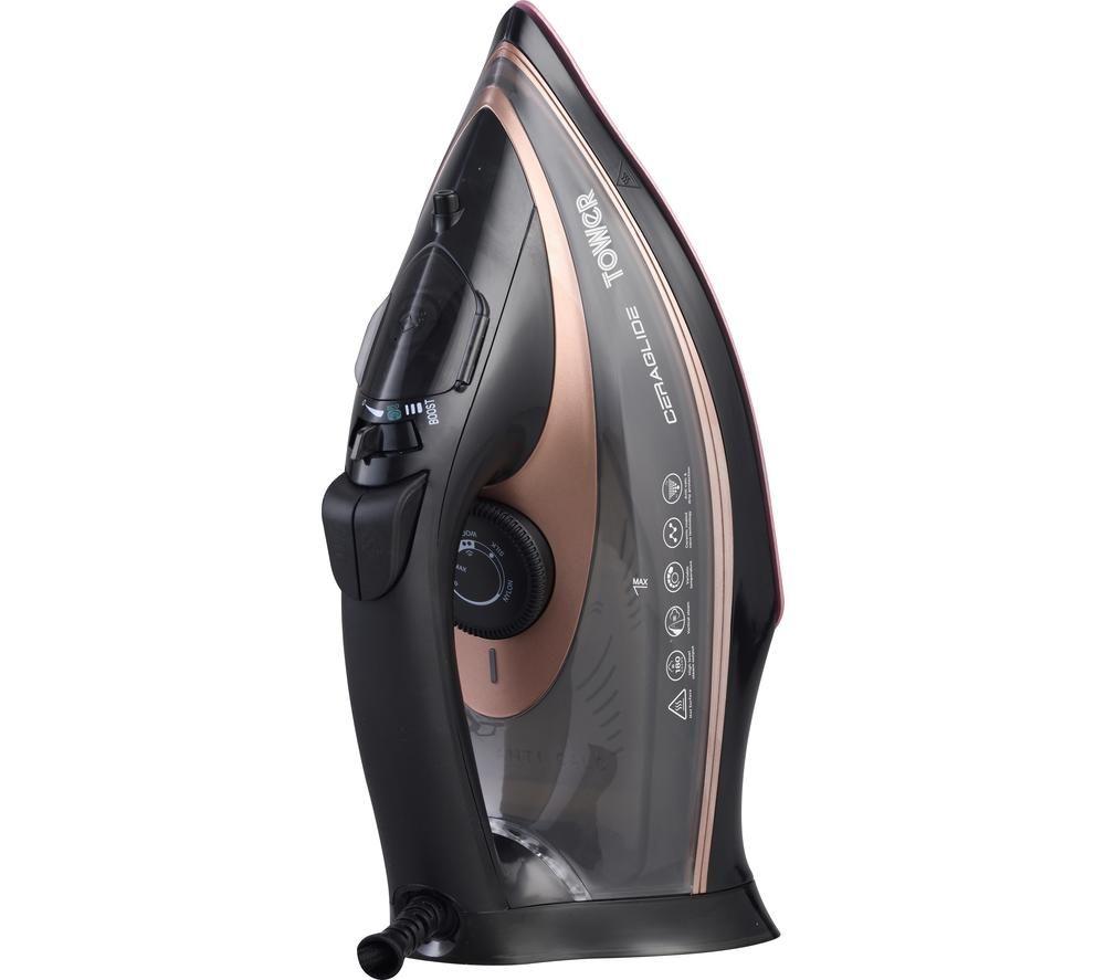 TOWER CeraGlide T22013 Steam Iron - Blush Pink image number 2 of 8