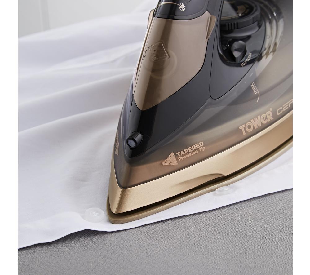 TOWER CeraGlide T22022GLD Steam Iron - Black & Gold image number 7 of 14