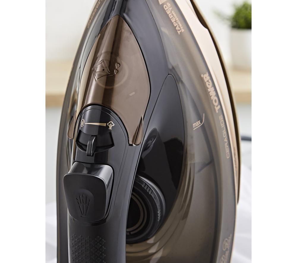 TOWER CeraGlide T22022GLD Steam Iron - Black & Gold image number 10 of 14