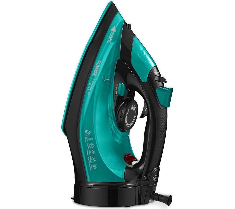 Tower Ceraglide T22022tl Cordless Steam Iron - Teal, Green
