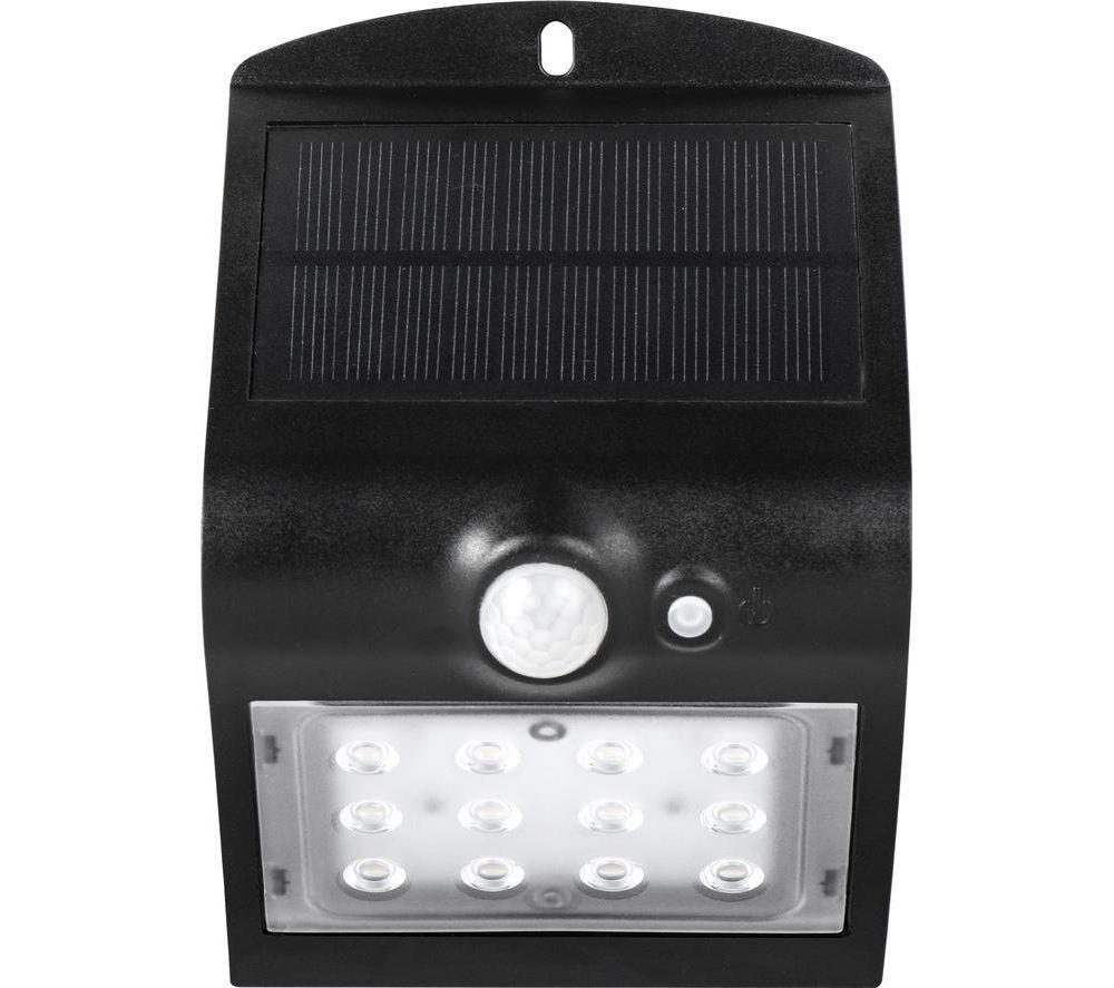 LUCECO Solar Guardian Outdoor LED Wall Light with PIR Motion Sensor - Black image number 3 of 7