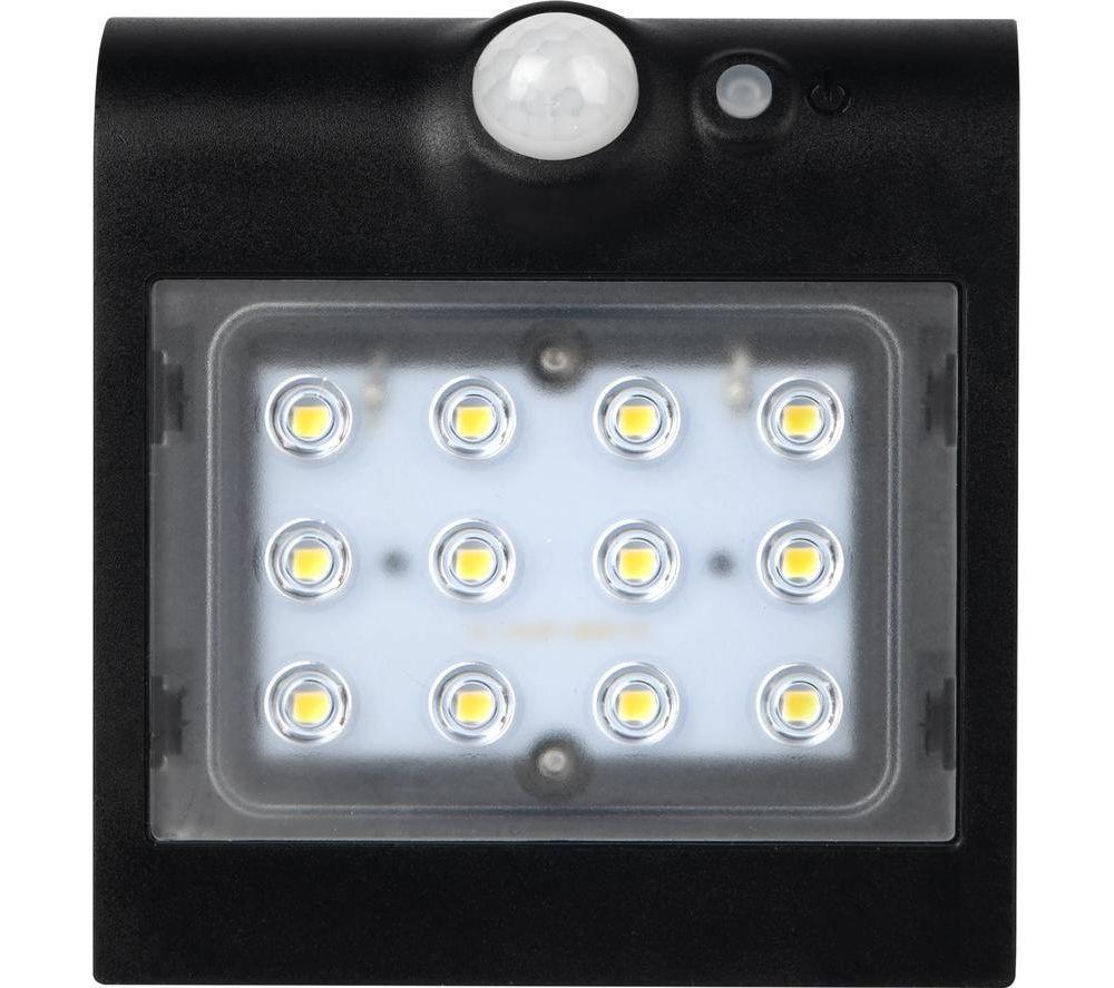 LUCECO Solar Guardian Outdoor LED Wall Light with PIR Motion Sensor - Black image number 6 of 7