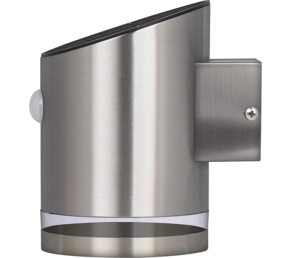 LUCECO Guardian Outdoor Solar LED Wall Light with PIR Motion Sensor - Steel image number 4 of 4