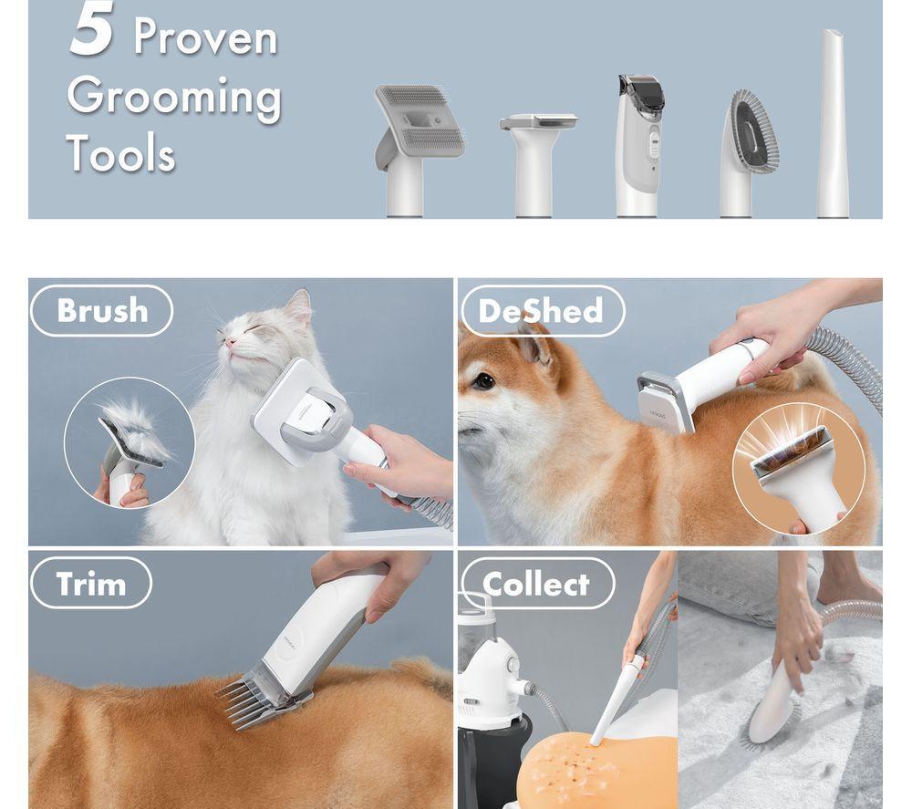 NEAKASA P2 Pro Dog & Cat Grooming Kit with Vacuum - White image number 5 of 7