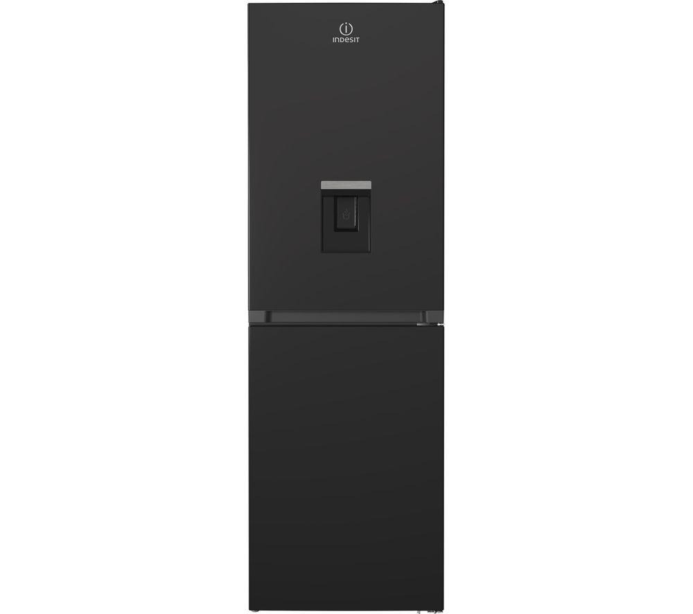 INDESIT IBTNF 60182 B AQUA UK 50/50 Fridge Freezer - Black, Black