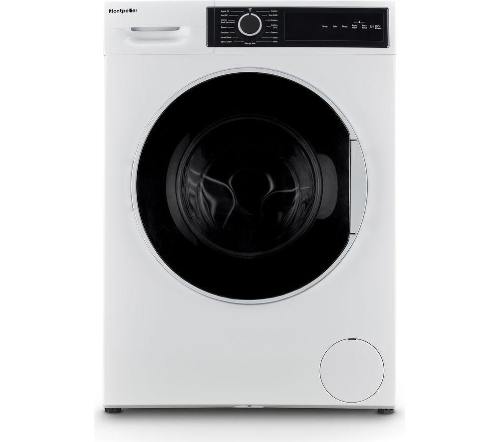 Montpellier MWM1014BLW 10 kg 1400 Spin Washing Machine - White, White