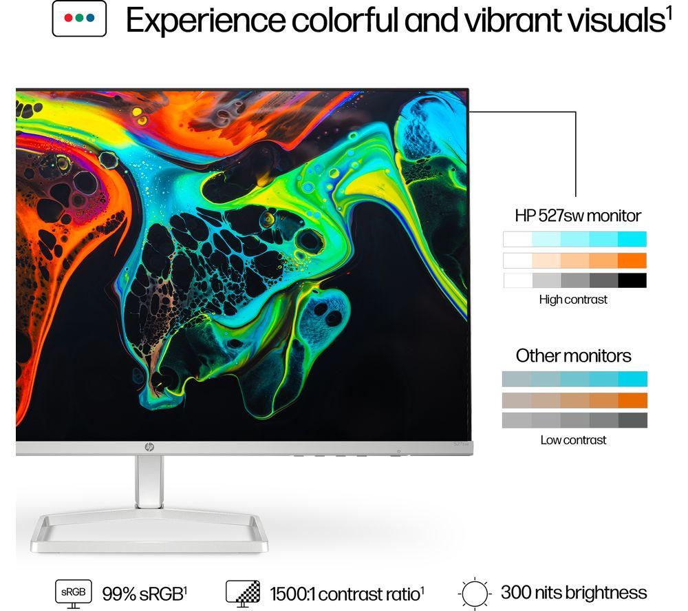 HP Series 5 527sw Full HD 27" IPS LCD Monitor - White image number 4 of 15
