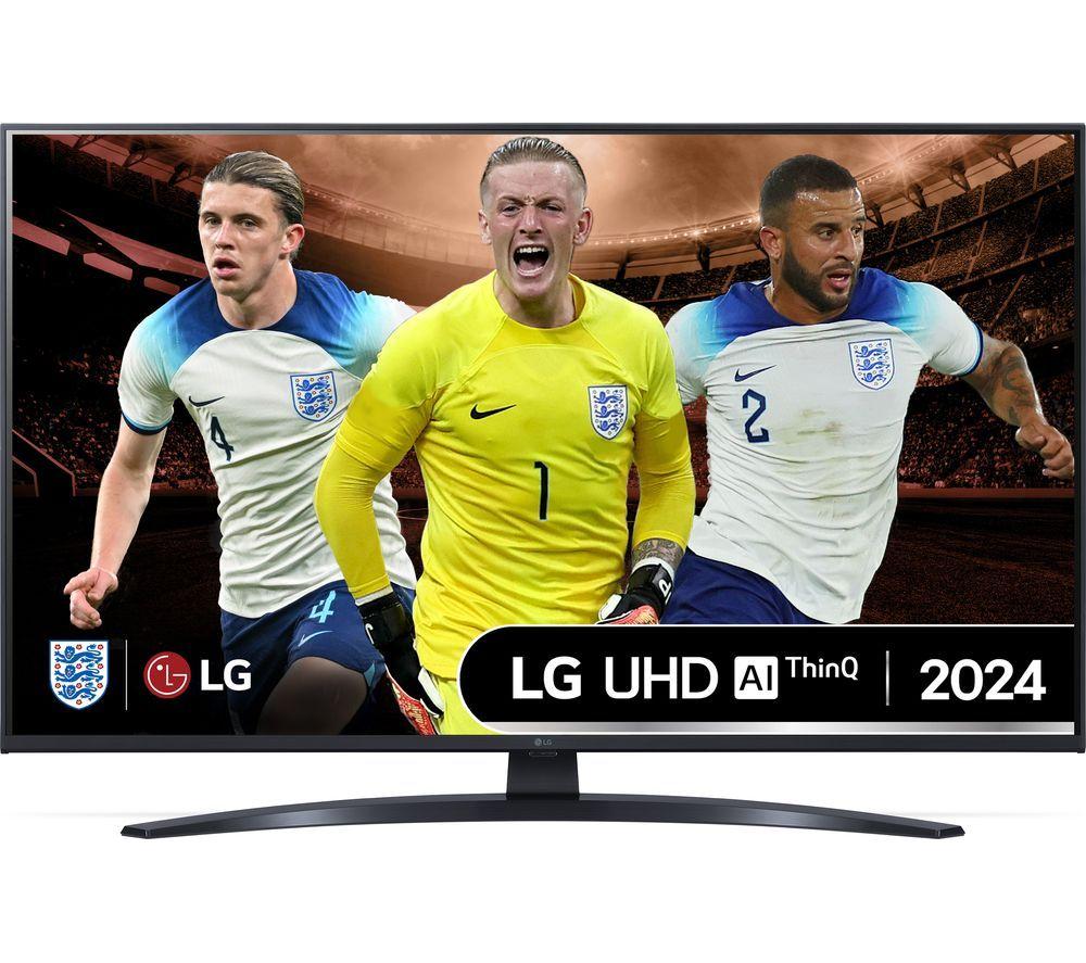 LG 43UT81006LA  Smart 4K Ultra HD HDR LED TV with Amazon Alexa, Silver/Grey
