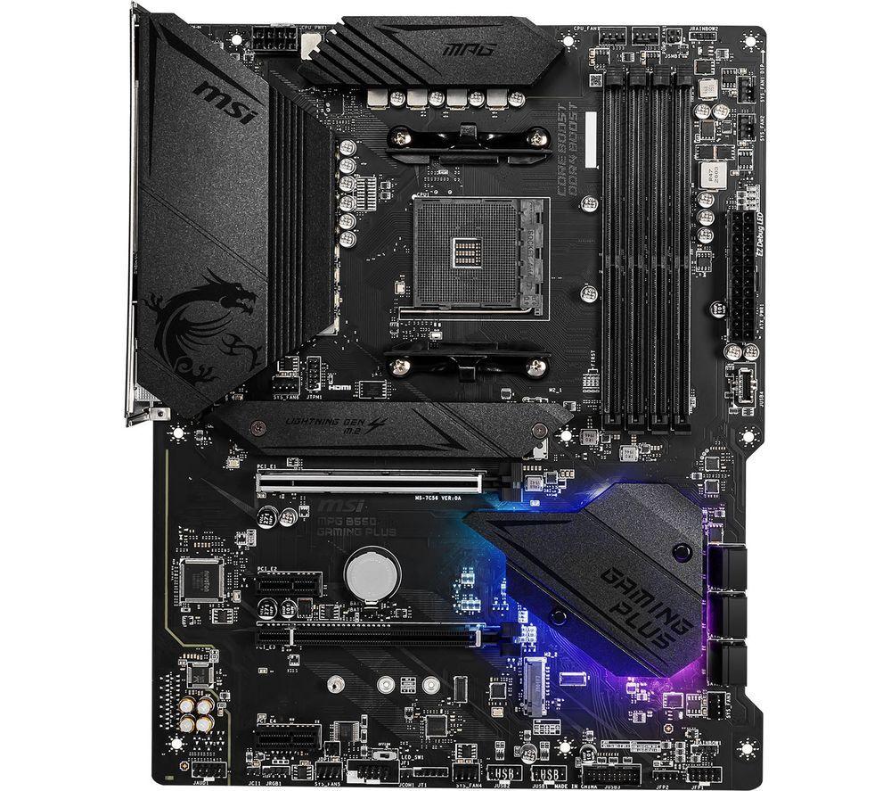 MSI MPG B550 GAMING PLUS AM4 Motherboard image number 2 of 4