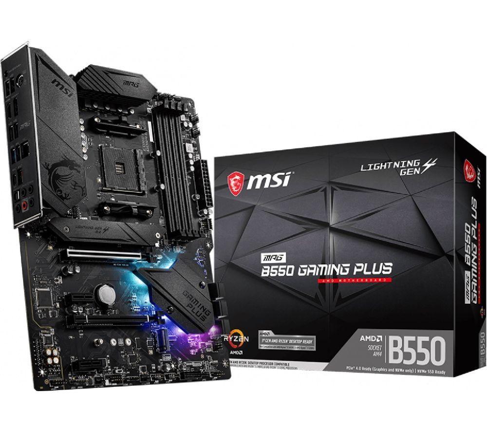 MSI MPG B550 GAMING PLUS AM4 Motherboard image number 3 of 4