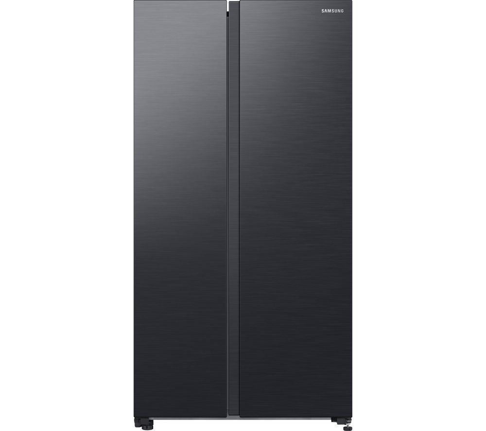 SAMSUNG SpaceMax RS62DG5003B1EU American-Style Smart Fridge Freezer - Black, Black