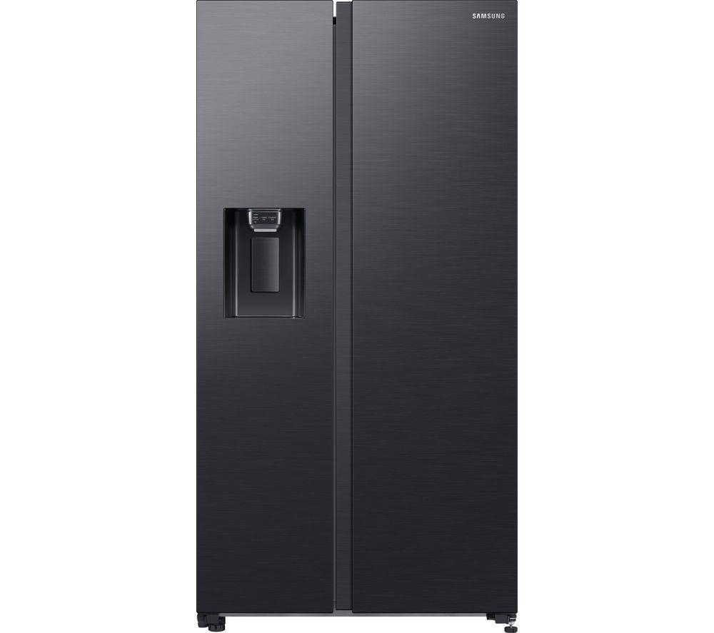 SAMSUNG SpaceMax RS64DG53R3B1EU American-Style Smart Fridge Freezer - Black, Black