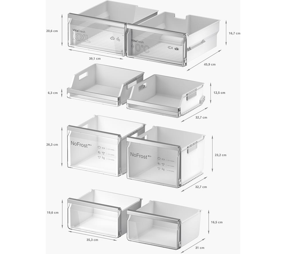 BOSCH Series 6 KFI96APEAG Fridge Freezer - Stainless Steel image number 15 of 19