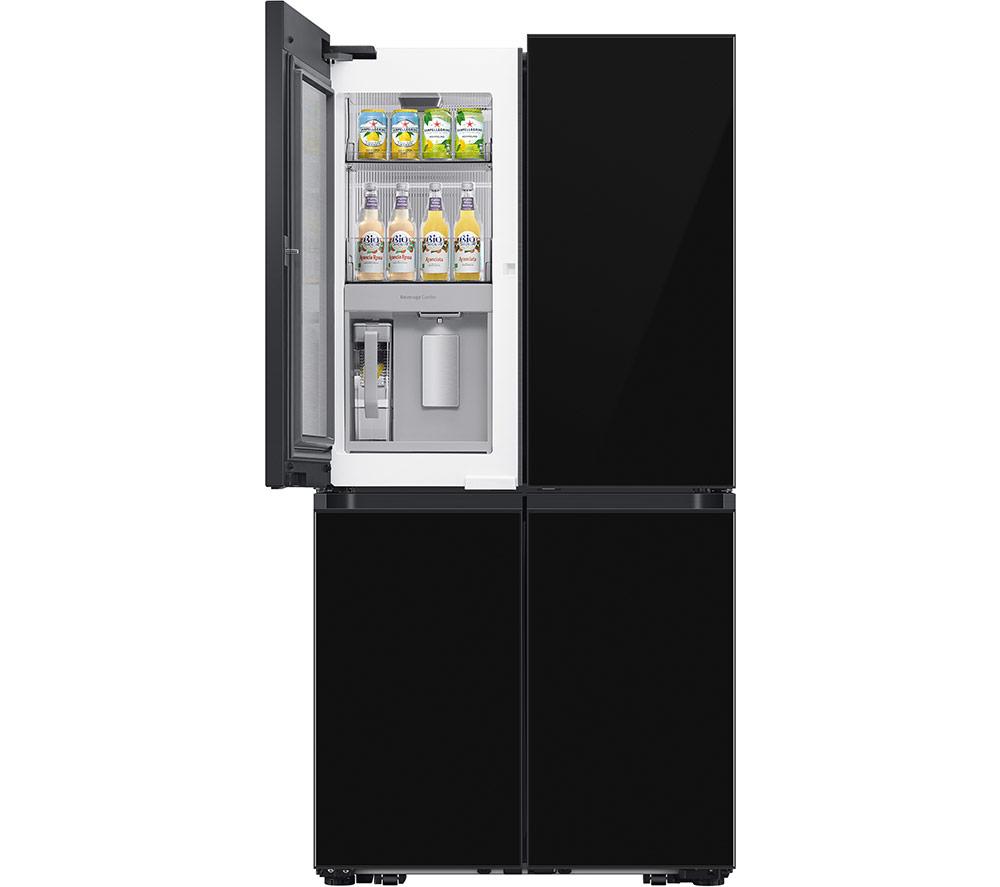 SAMSUNG Bespoke See-Thru Door RF65DB970E22EU Smart Fridge Freezer – Black, Black