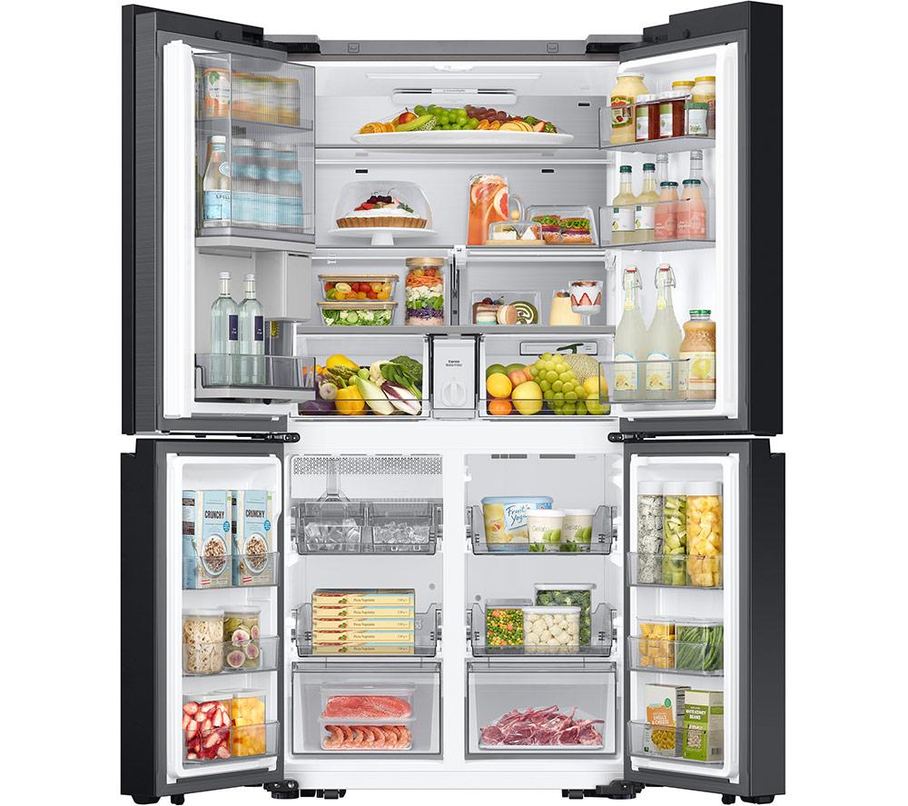 SAMSUNG Bespoke with See-Thru Door RF65DB970E22EU Smart Fridge Freezer - Black image number 2 of 10