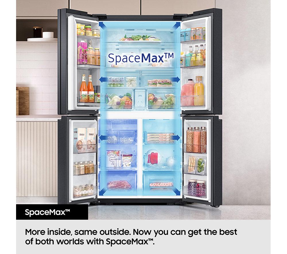SAMSUNG Bespoke with See-Thru Door RF65DB970E22EU Smart Fridge Freezer - Black image number 4 of 10