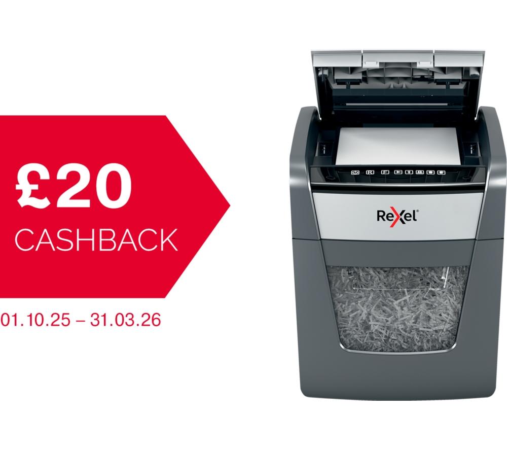 REXEL Optimum AutoFeed+ 50X Cross Cut Paper Shredder image number 2 of 11
