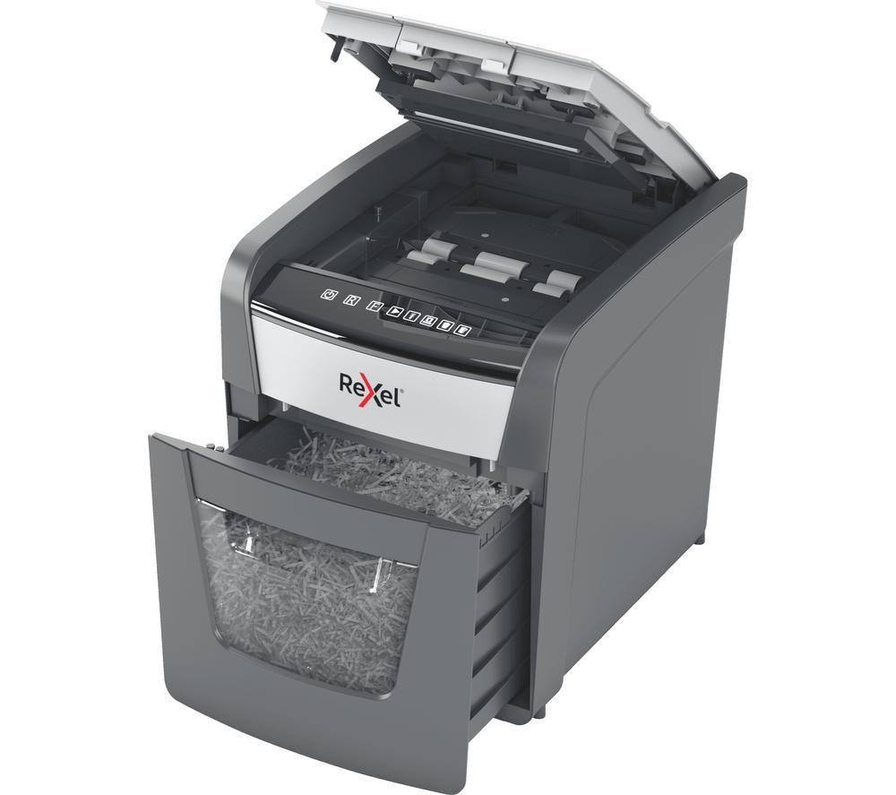 REXEL Optimum AutoFeed+ 50X Cross Cut Paper Shredder image number 6 of 11