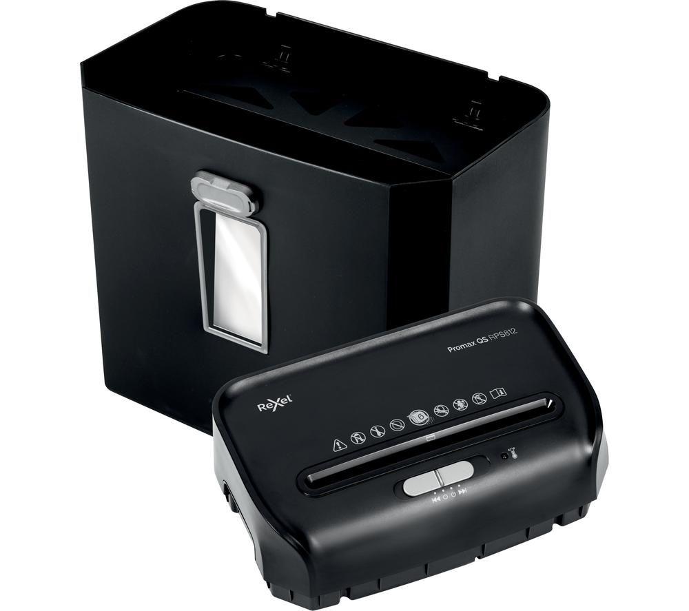REXEL ProMax QS RPS812 Strip Cut Paper Shredder image number 3 of 7