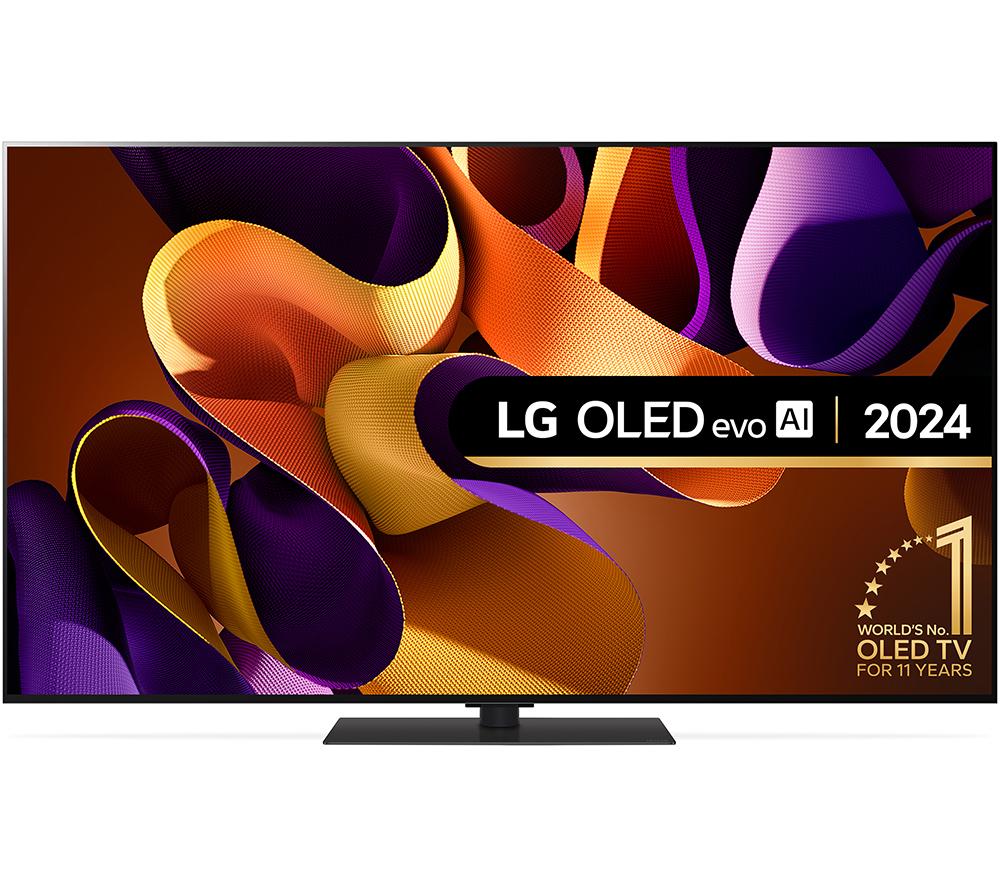 55" LG OLED55G46LS  Smart 4K Ultra HD HDR OLED TV with Amazon Alexa, Silver/Grey