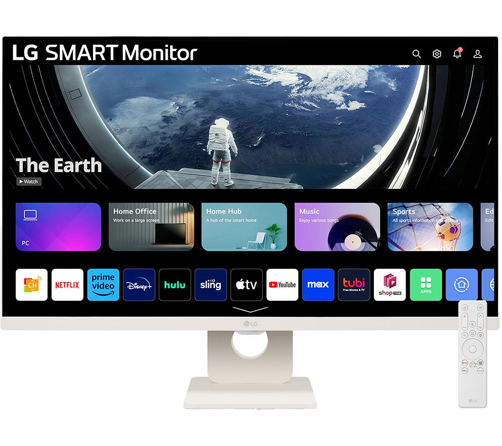 27 LG 27SR50F-W.AEK  Smart Full HD HDR LED TV Monitor - White, White