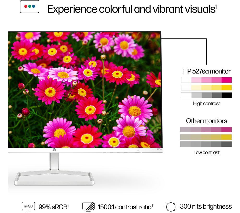 HP Series 5 527sa Full HD 27" IPS LCD Monitor - White image number 4 of 14