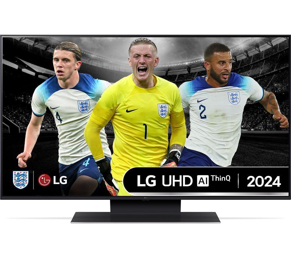 LG 43UT91006LA  Smart 4K Ultra HD HDR LED TV with Amazon Alexa, Silver/Grey