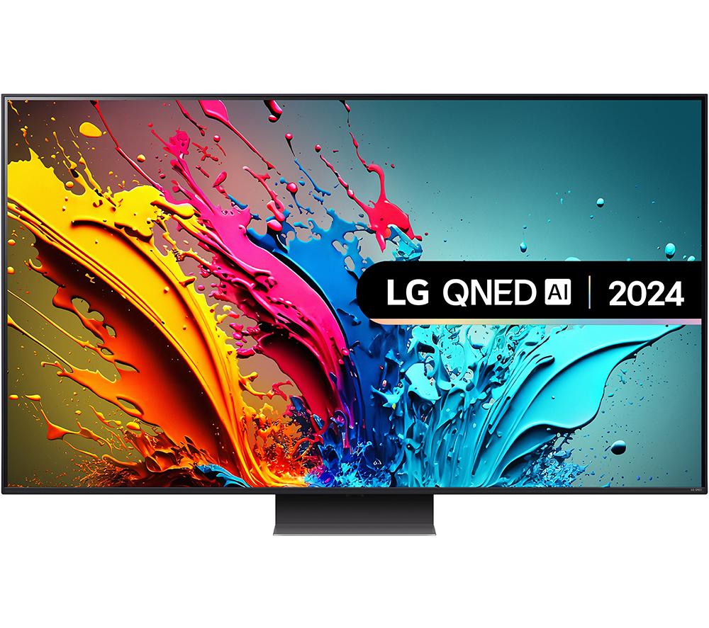 65" LG 65QNED86T6A  Smart 4K Ultra HD HDR QNED TV with Amazon Alexa, Silver/Grey