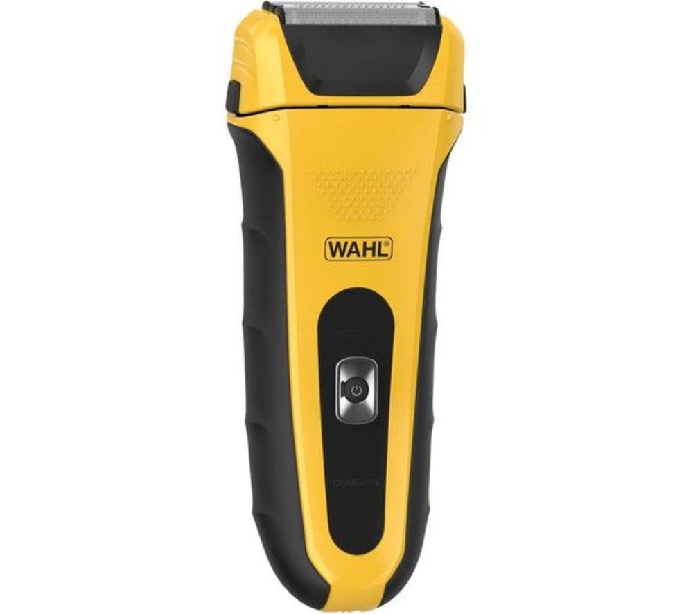WAHL Lifeproof Wet & Dry Foil Shaver - Black & Yellow image number 2 of 7