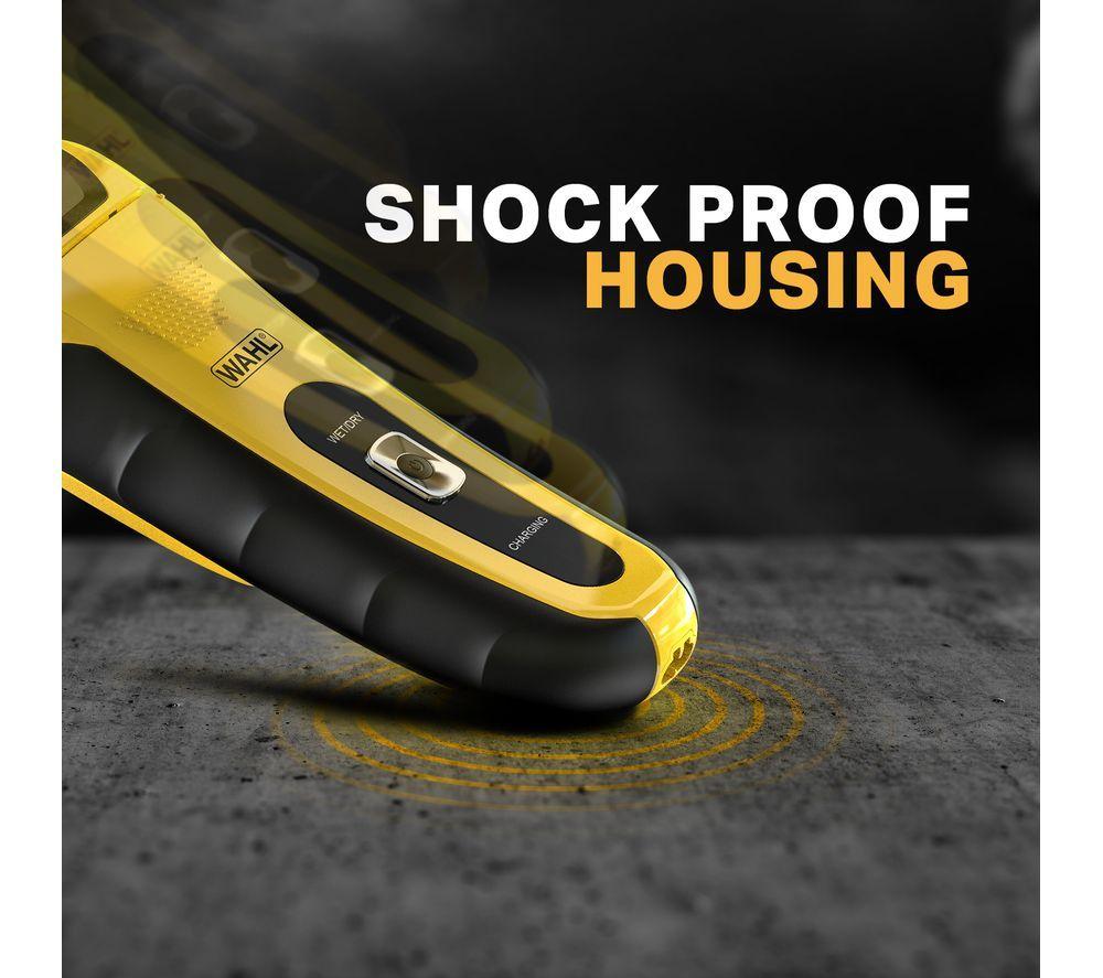 WAHL Lifeproof Wet & Dry Foil Shaver - Black & Yellow image number 6 of 7
