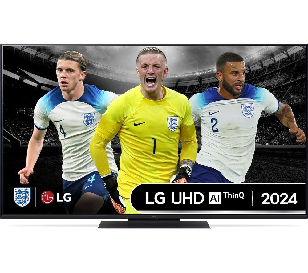 55 LG 55UT91006LA  Smart 4K Ultra HD HDR LED TV with Amazon Alexa, Silver/Grey